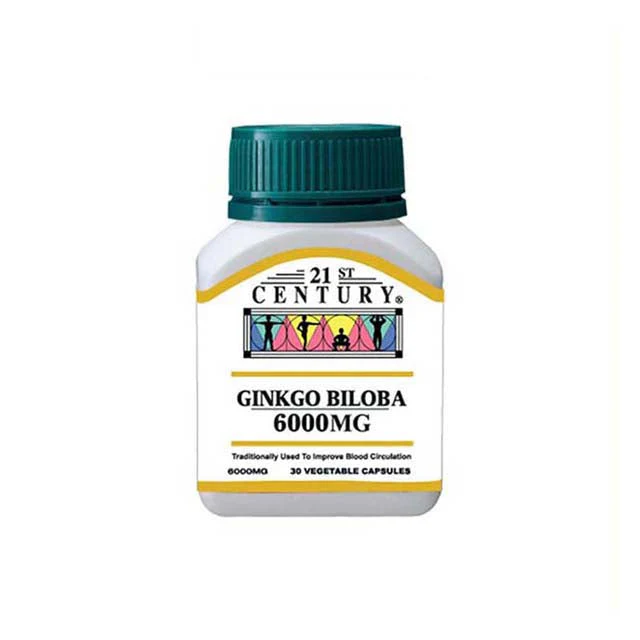 21ST CENTURY GINKGO BILOBA 6000MG 30S