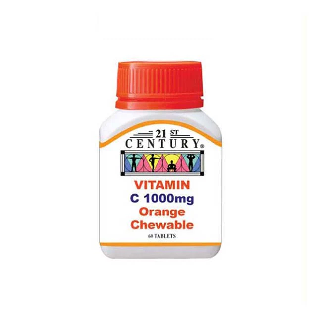 21ST CENTURY VITAMIN C 1000MG ORANGE CHEW 60S