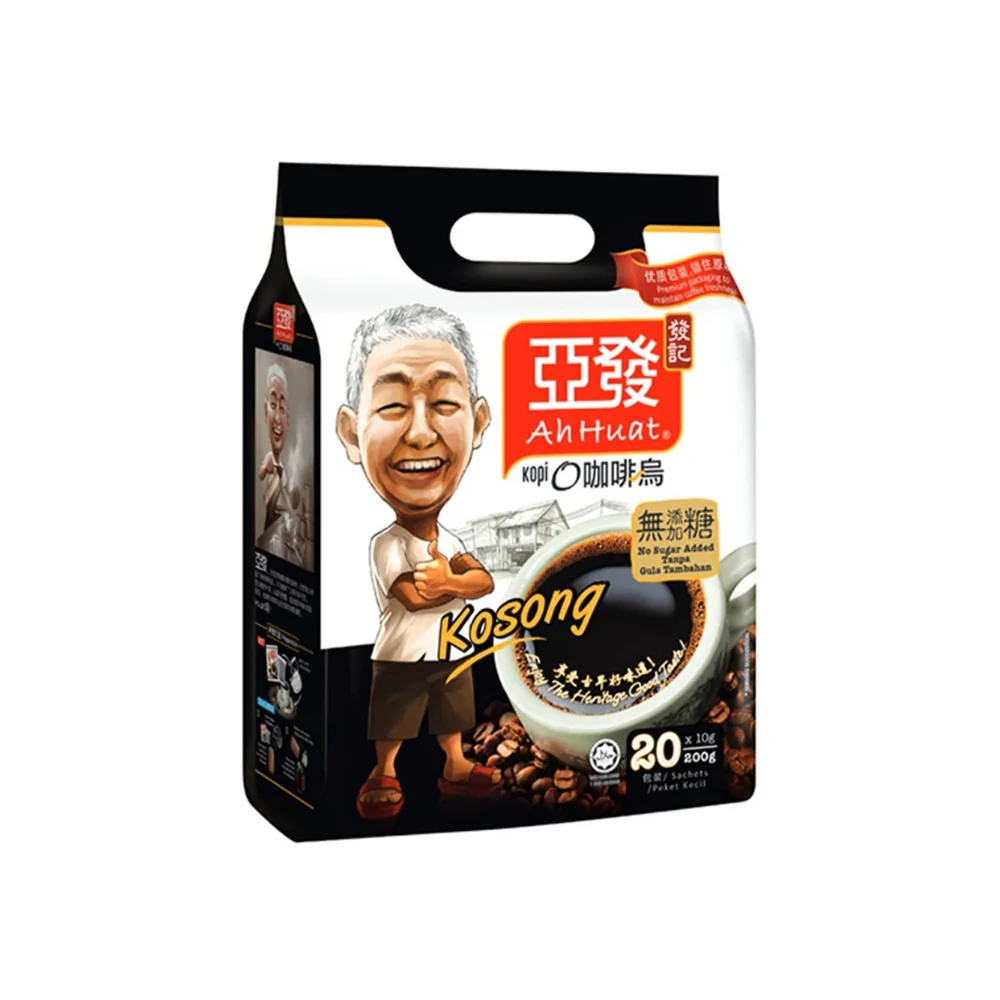 AH HUAT KOPI O WITHOUT SUGAR 10G 18S