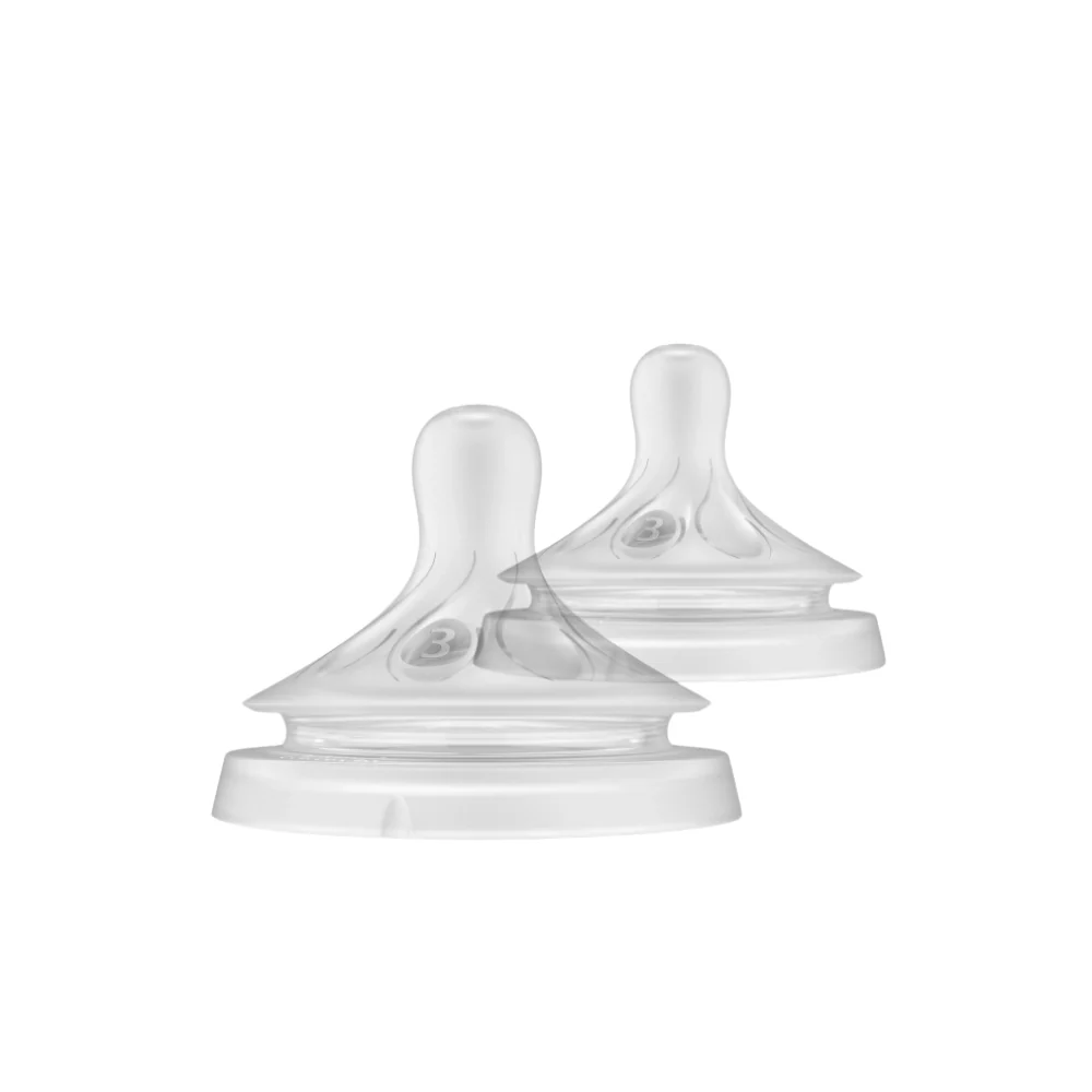 AVENT ANTI-COLIC SILICONE TEAT 3M 3H 2S