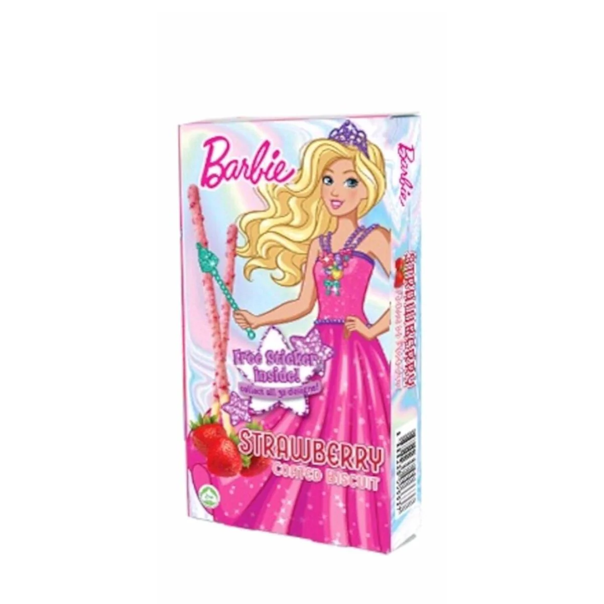 BARBIE COATED BISCUIT STRAWBERRY 32G