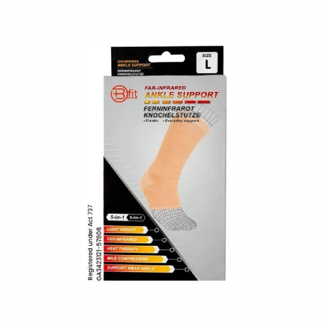 BFIT 5IN1 A121 FAR INFRARED ANKLE SUPPORT SLEEVE L