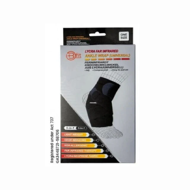 BFIT 5IN1 A123 FAR INFRARED LYCRA ANKLE WRAP U