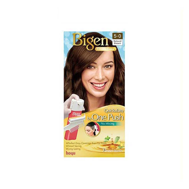 BIGEN ONE PUSH HAIR COLOR 5-0 NATURAL BROWN