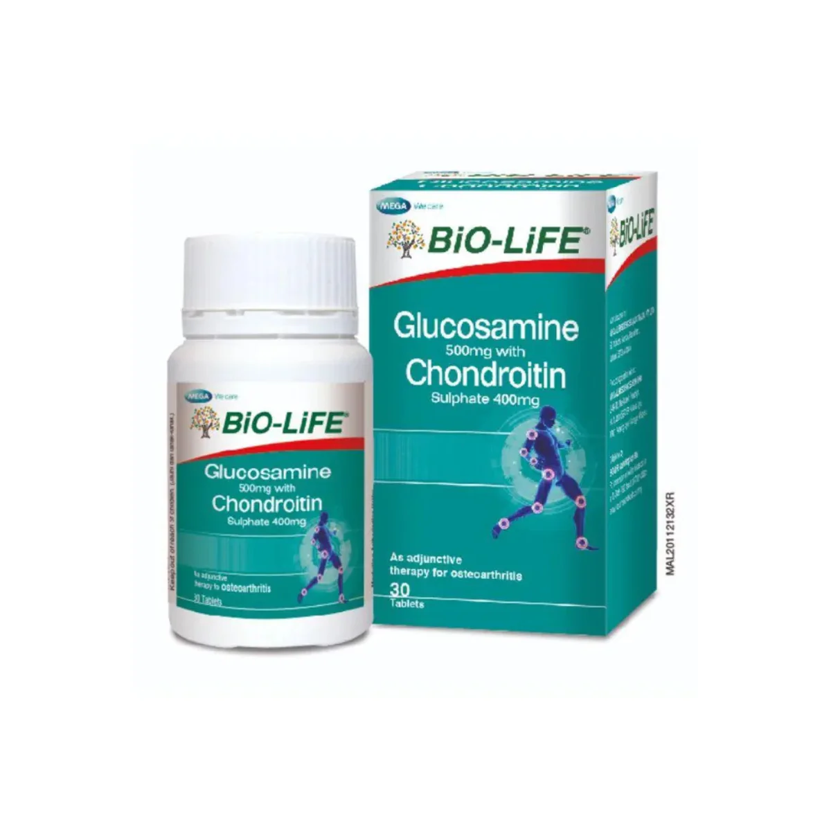Bio-Life Glucosamine 500Mg With Chondroitin Sulphate 400Mg 30S