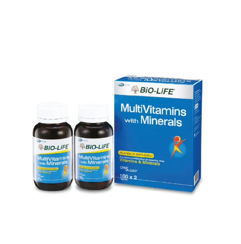 Bio-Life Multivitamins With Minerals Tab 100Sx2