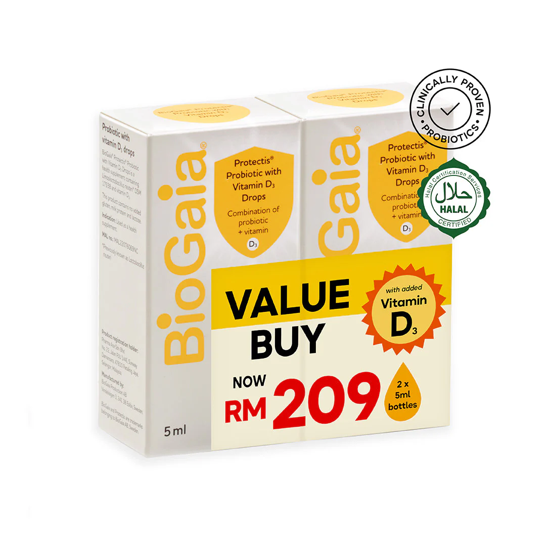 BIOGAIA PROBIOTIC VTD3 5MLX2