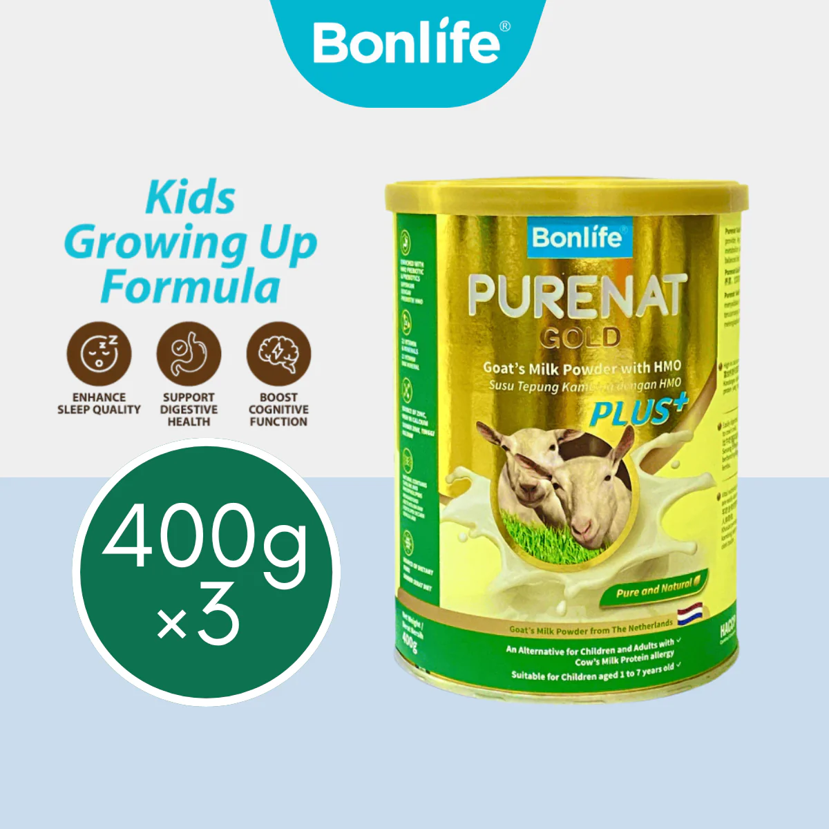 BONLIFE Purenat Gold Plus 400g x 3
