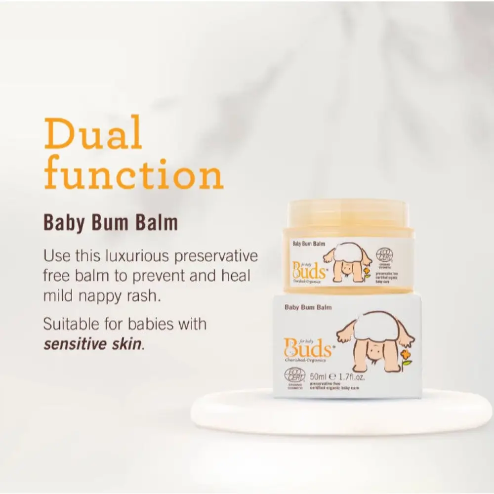 BUDS CHERISHED ORGANICS BABY BUM BALM 50ML - Image 2