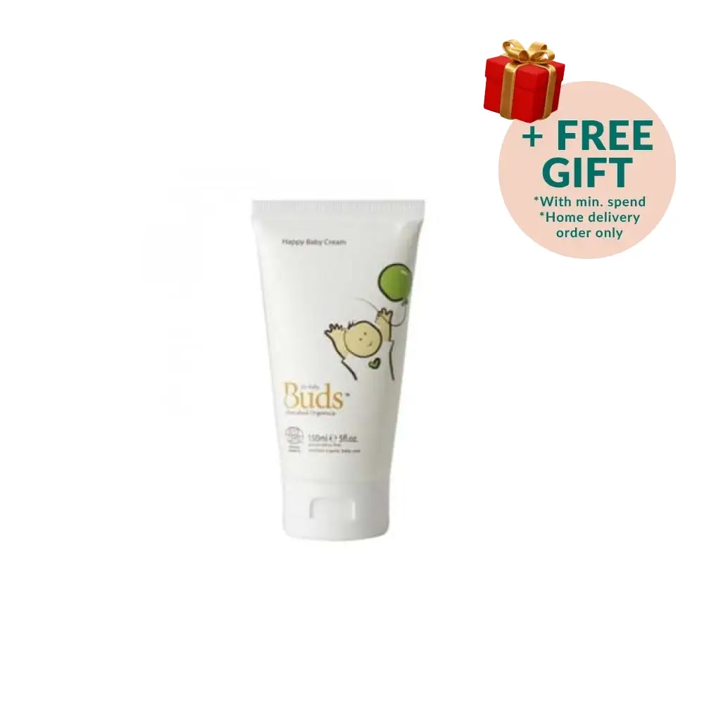 BUDS FOR BABY CHERISHED ORGANICS HAPPY BABY CREAM 150ML