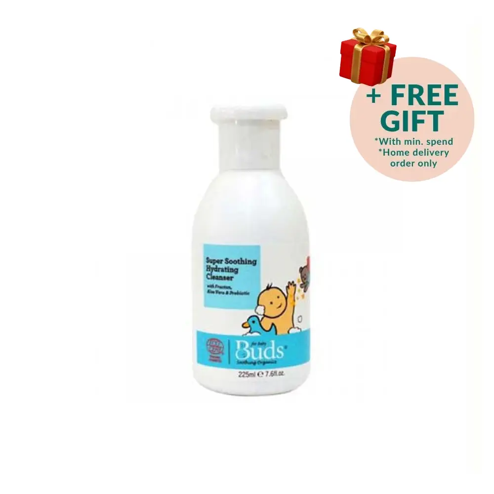 BUDS FOR BABY SOOTHING ORGANICS SUPER SOOTHING HYDRATING CLEANSER 225ML