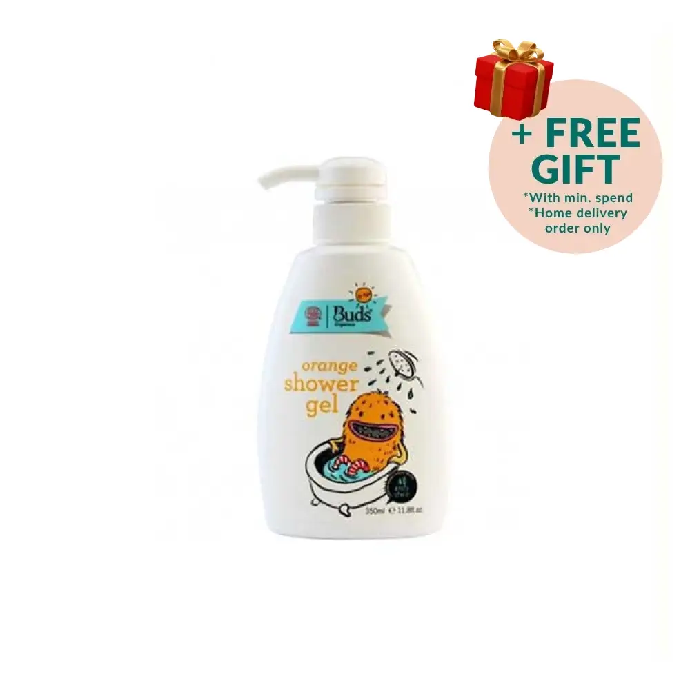 BUDS FOR KIDS ORANGE SHOWER GEL 350ML