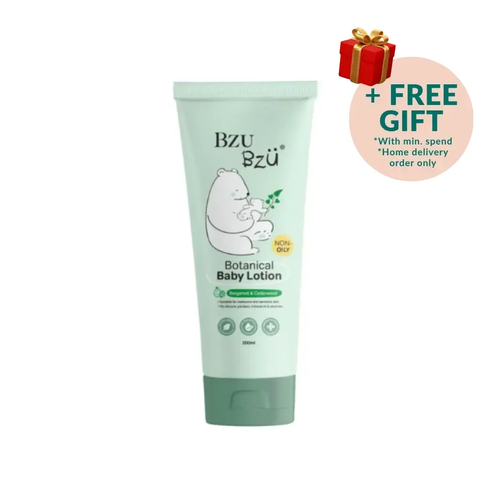 BZU BZU BOTANICAL BABY LOTION BERGAMOT & CEDARWOOD 200ML