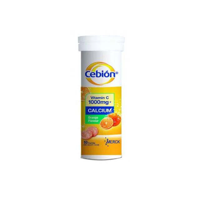 CEBION VIT C 10000MG+CAL EFF ORANGE 10S