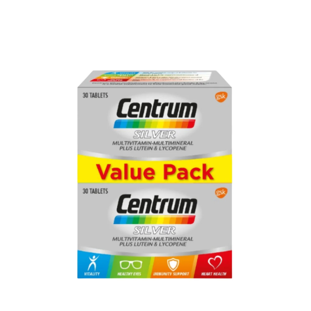 CENTRUM SILVER MULTIVITAMIN & MINERAL PLUS LUTEIN LYCO 2X30S