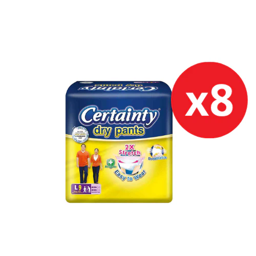 CERTAINTY DRY PANTS ADULT REGULAR L 80-105CM 9S X 8