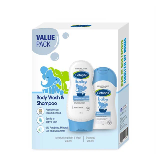 CETAPHIL BABY REGIME (MOISTURISING BATH & WASH+SHAMPOO) 1S