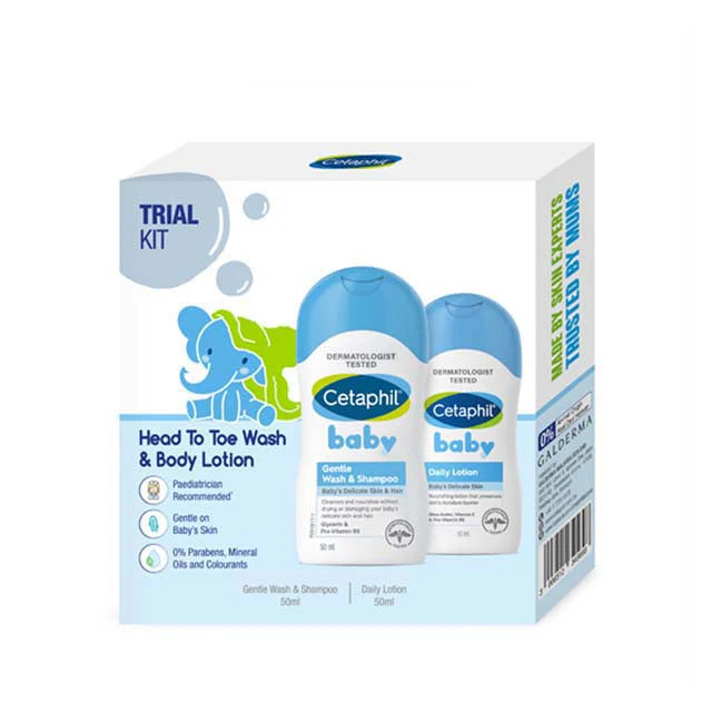 CETAPHIL BABY TRIAL KIT (WASH&SHAMPOO 50ML)