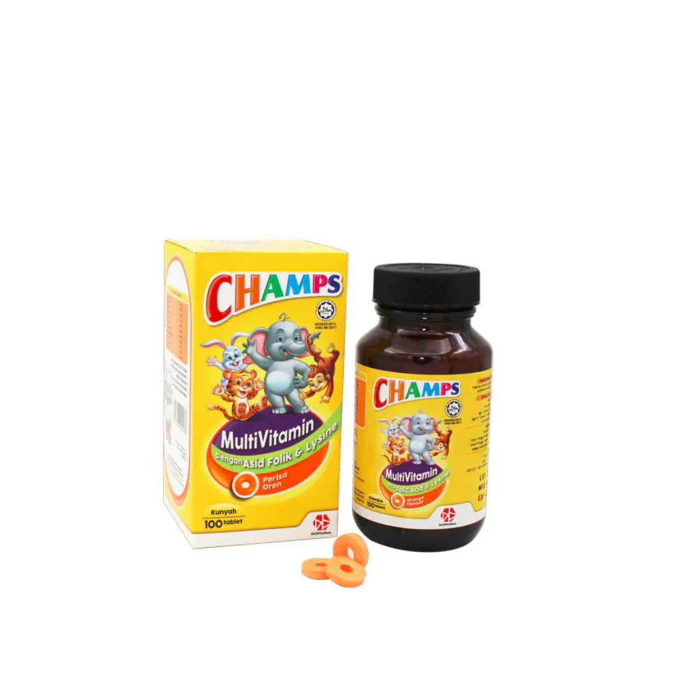 CHAMPS M LYSINE CHEWABLE ORANGE 100SX2