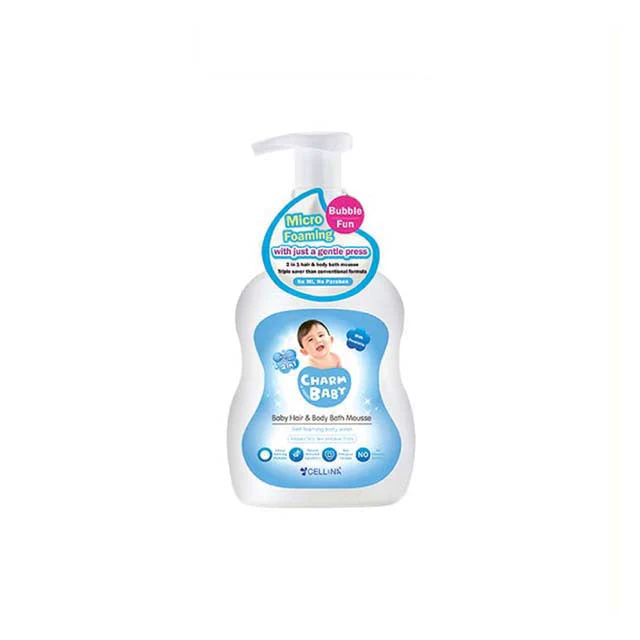 CHARM BABY HAIR AND BODY BATH MOUSSE 500ML