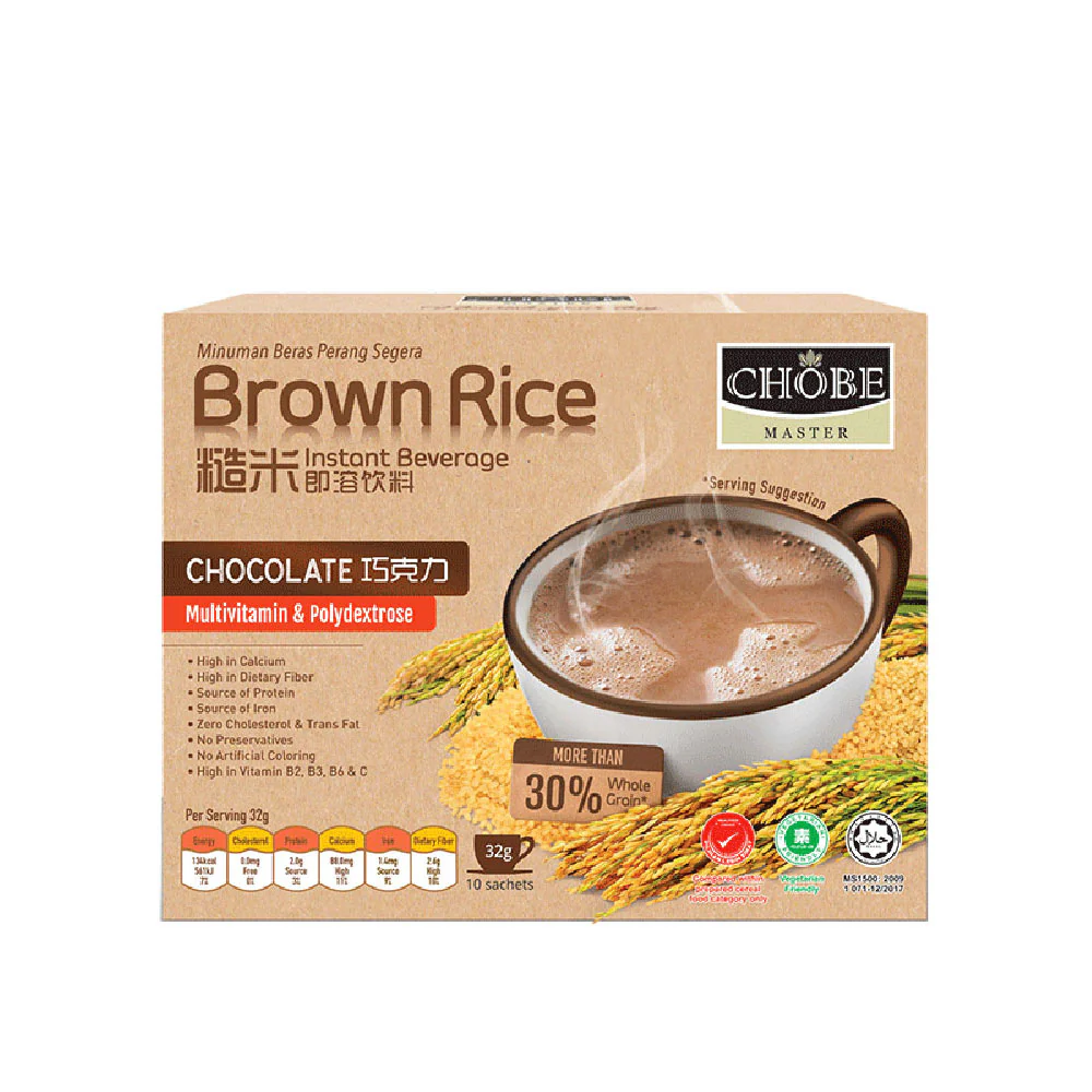 CHOBE MASTER BROWN RICE INSTANT BEVERAGE (CHOCOLATE) 32G X 10S