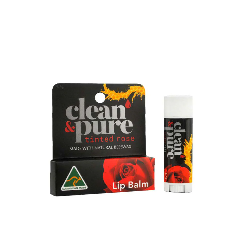 CLEAN & PURE LIP BALM TINTED ROSE 4.7G