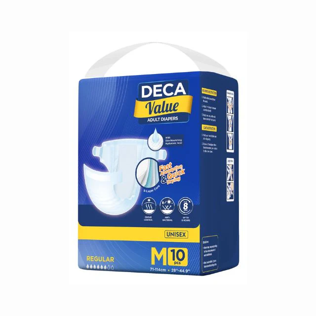 DECA VALUE ADULT DIAPERS M 10S
