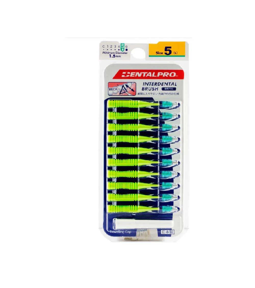 DENTALPRO INTERDENTAL BRUSH SIZE-5S 10S