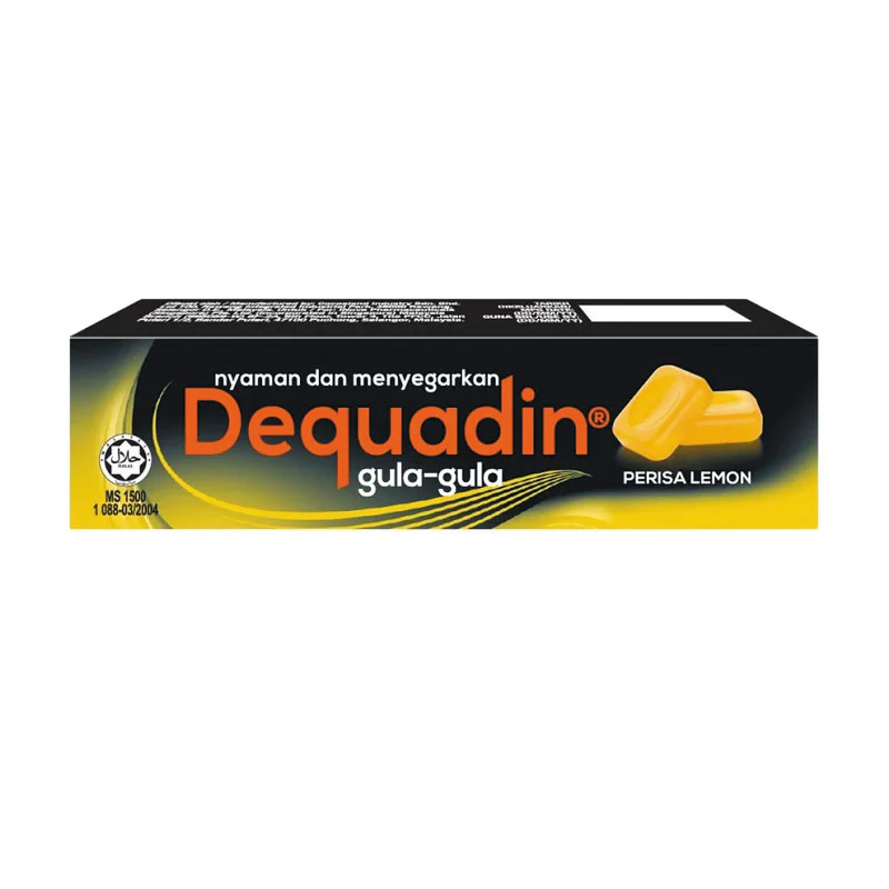 DEQUADIN HARD CANDY LEMON 10S