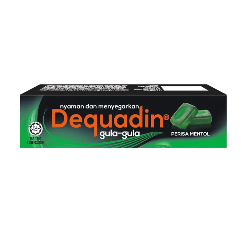DEQUADIN HARD CANDY MENTHOL 10S