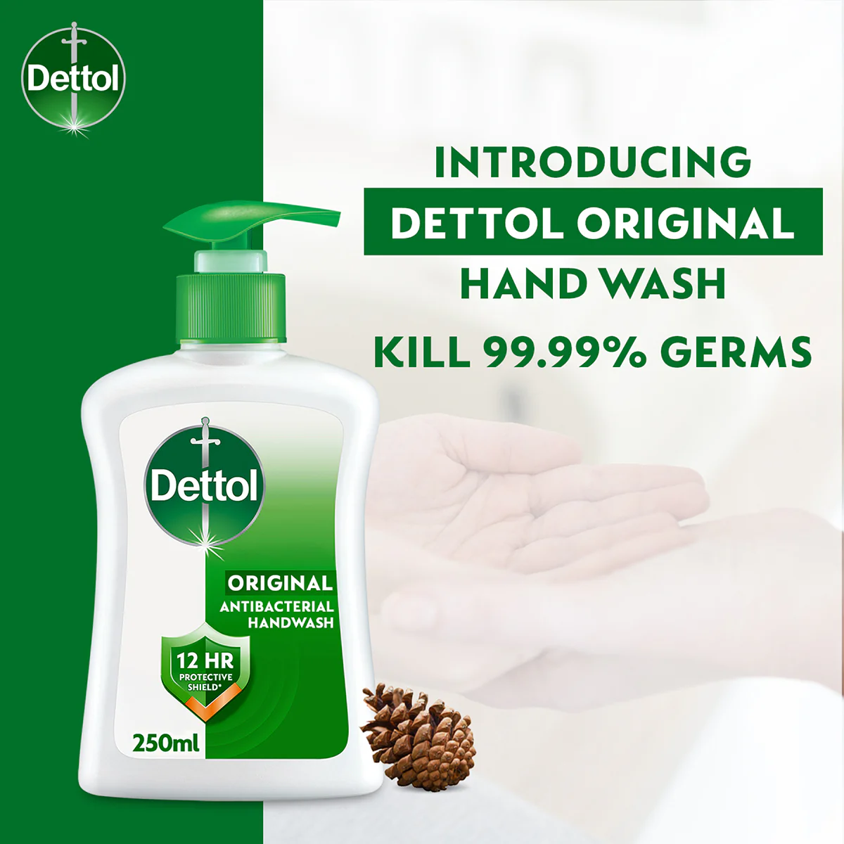 DETTOL ANTIBACTERIAL HAND WASH LIQUID ORIGINAL 250ML 3S - Image 2