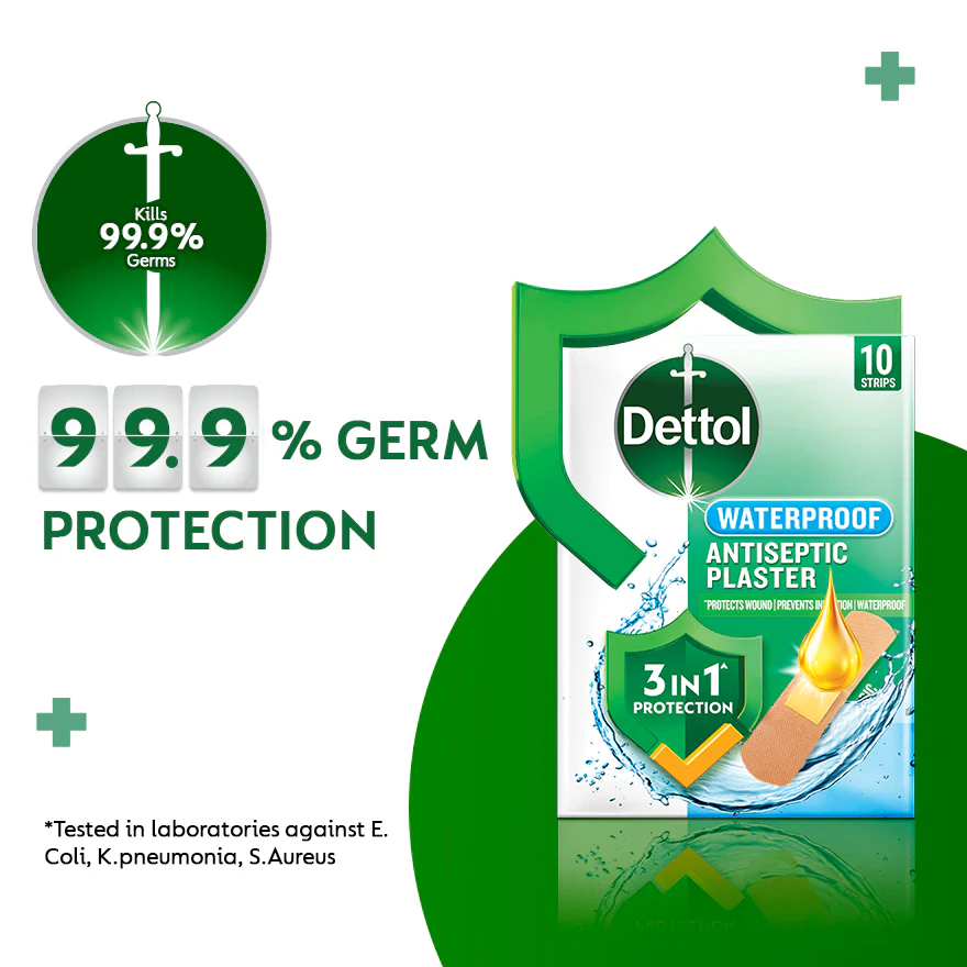 DETTOL ANTISEPTIC PLASTER WATERPROOF 10S - Image 4