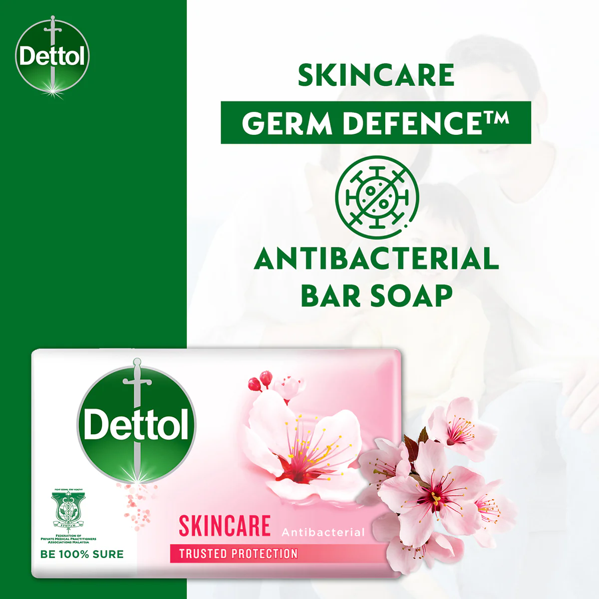 DETTOL BAR SOAP SKINCARE 100G 4S - Image 2