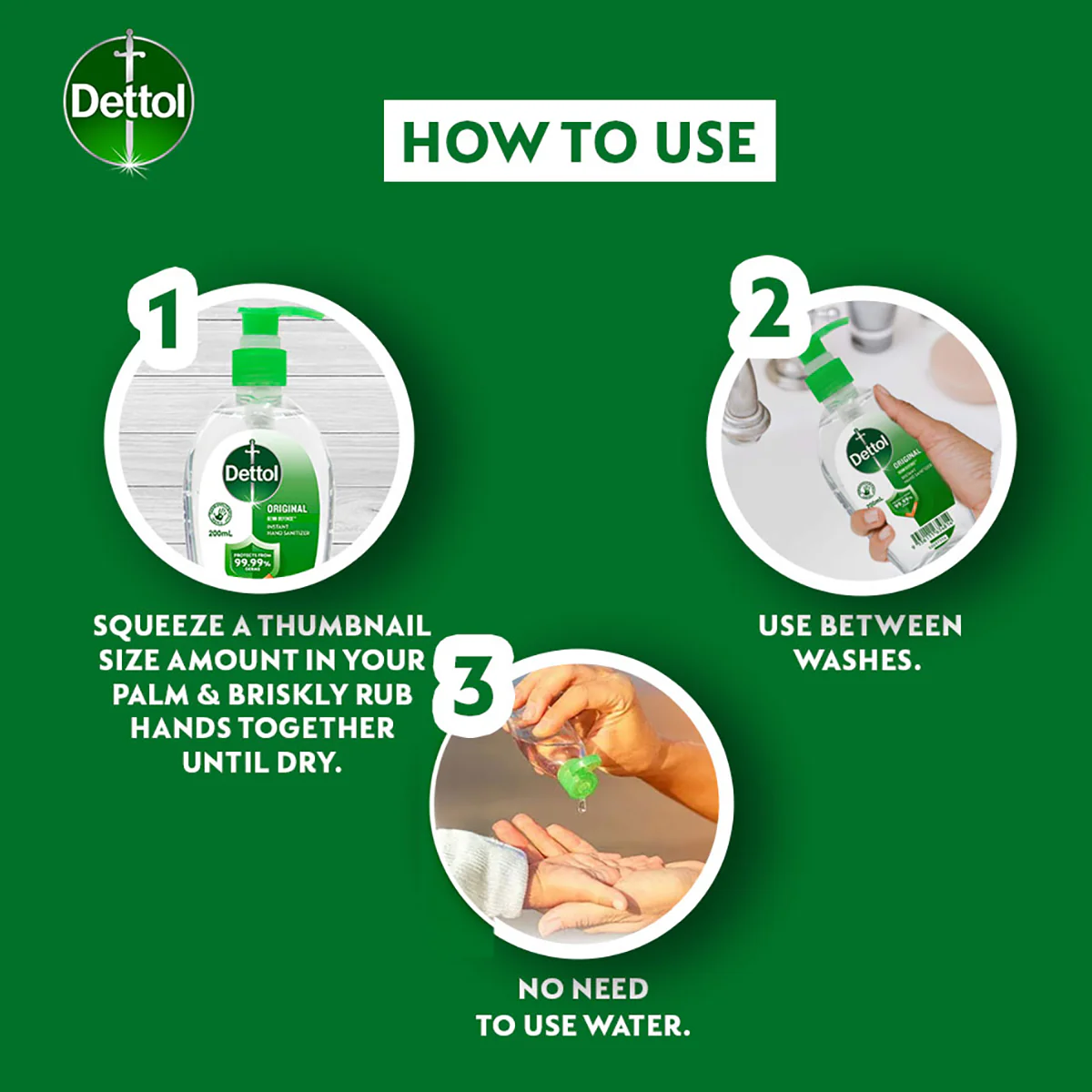 DETTOL HAND SANITISER 200ML - Image 5