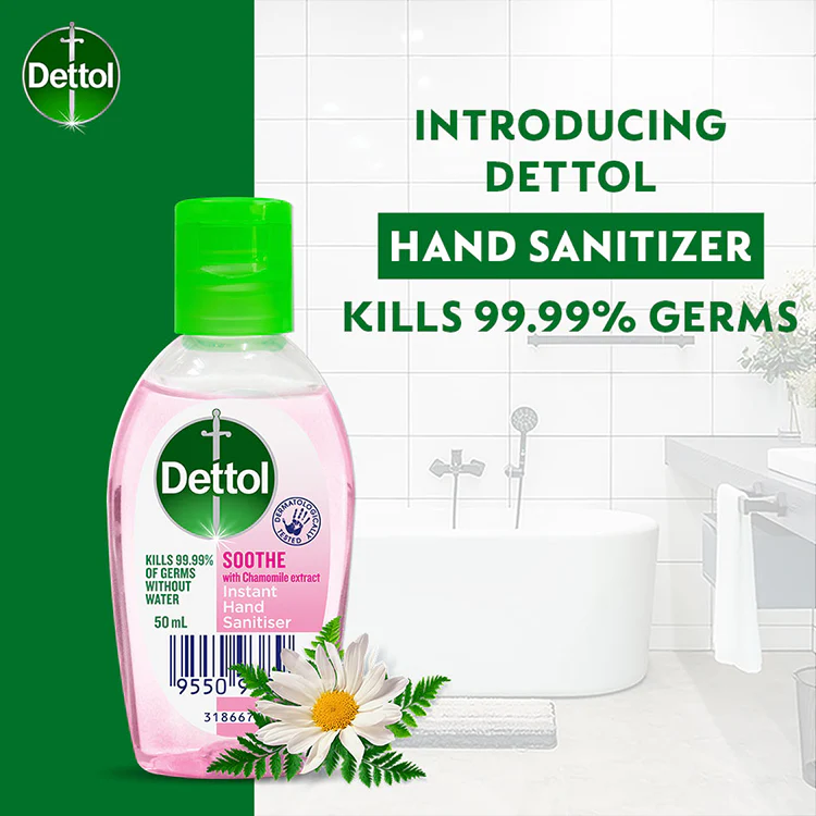 DETTOL HAND SANITISER SOOTHE 50ML - Image 2