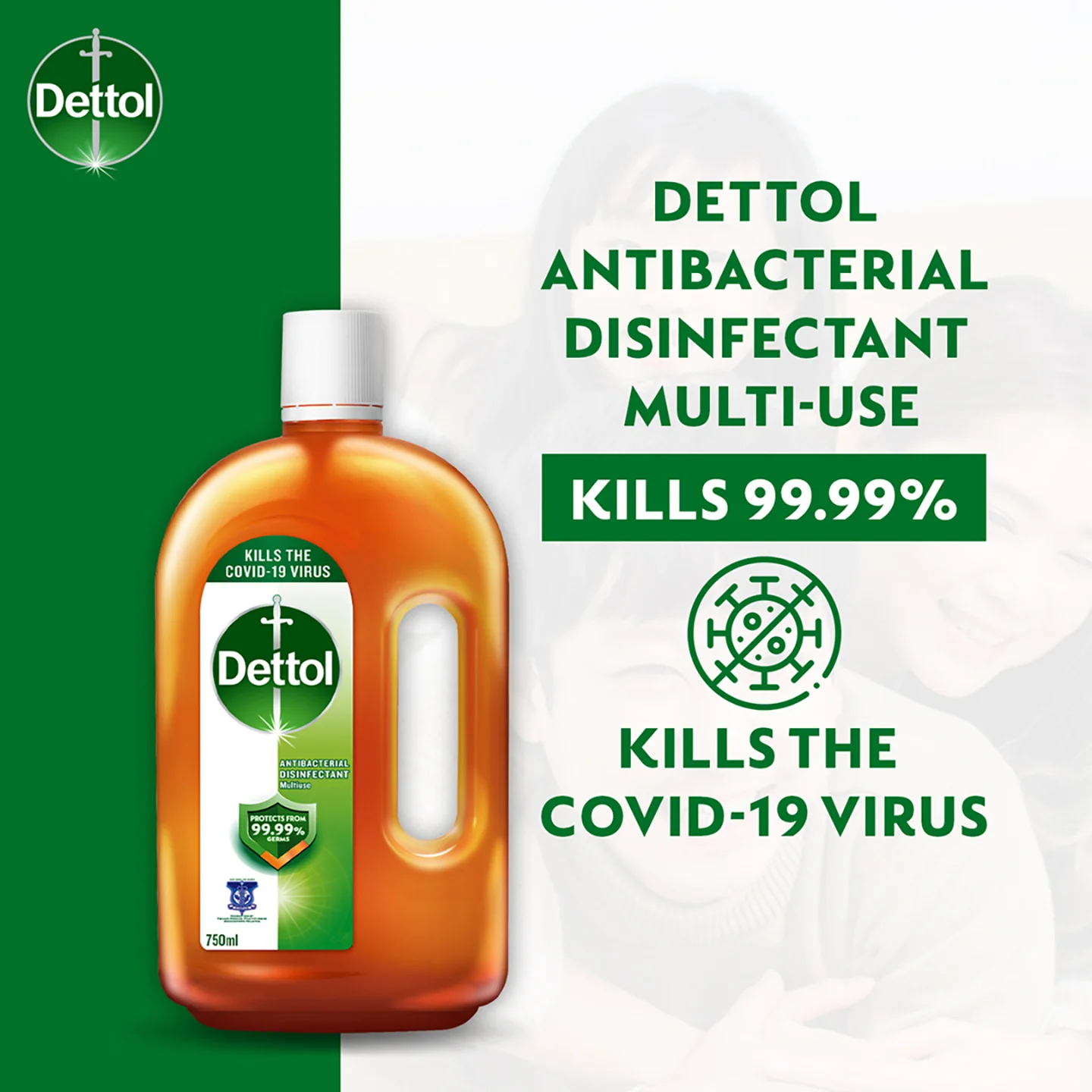 DETTOL LIQUID 750ML - Image 2