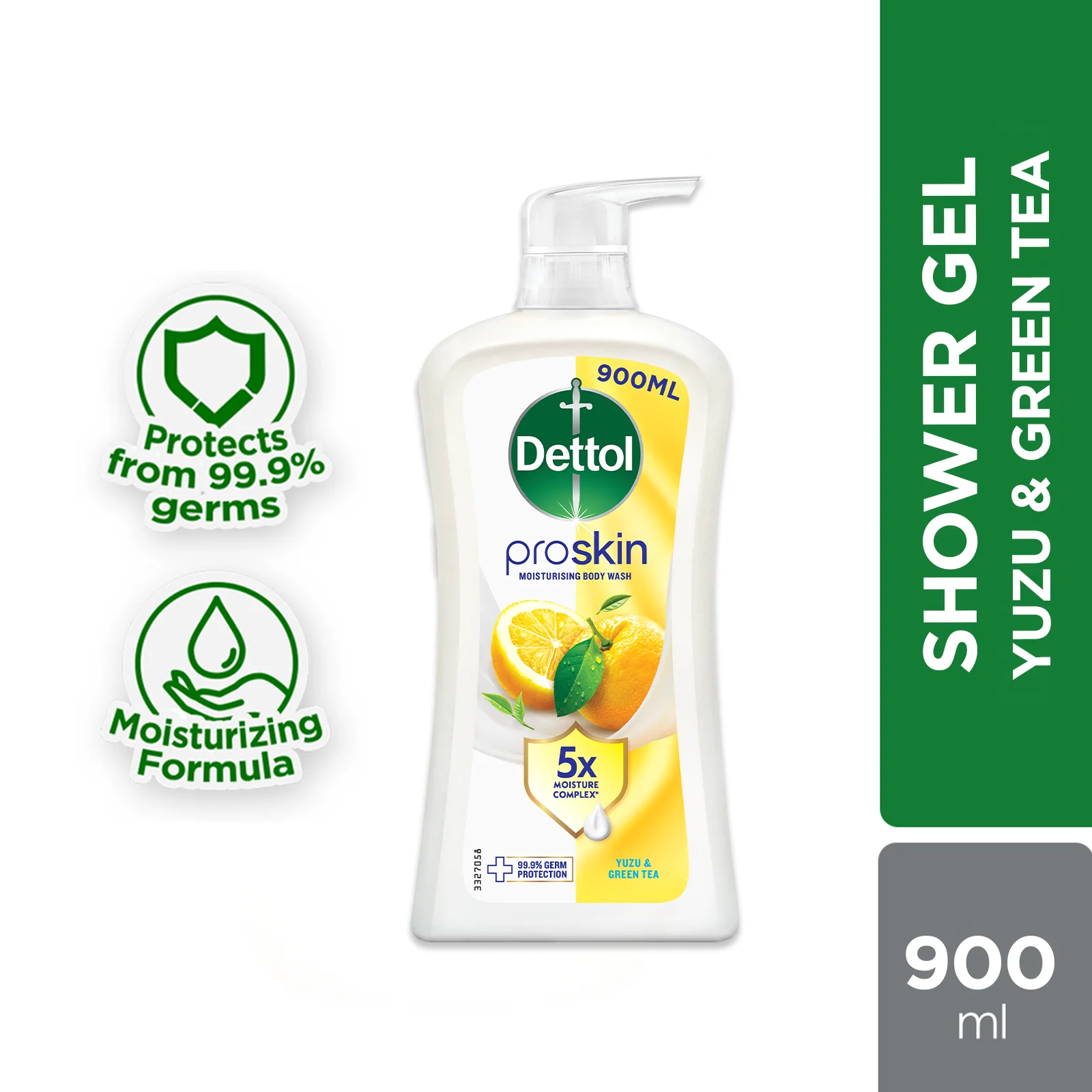 DETTOL PROSKIN BODY WASH BOTANICALS YUZU & GREEN TEA 900G