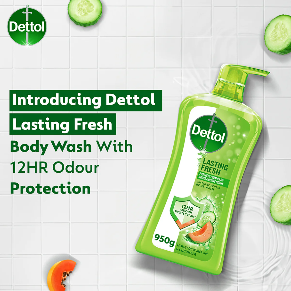 DETTOL SHOWER GEL LASTING FRESH 900G - Image 2