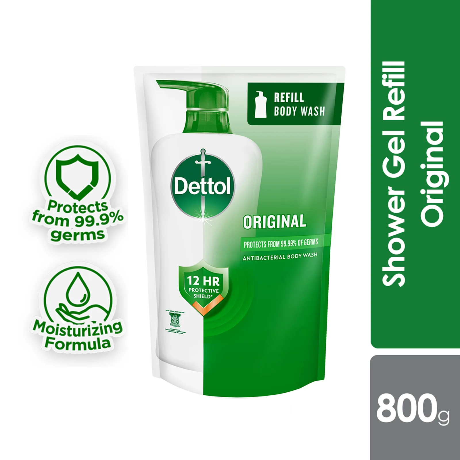 DETTOL SHOWER GEL ORIGINAL (VALUE REFILL) 800G