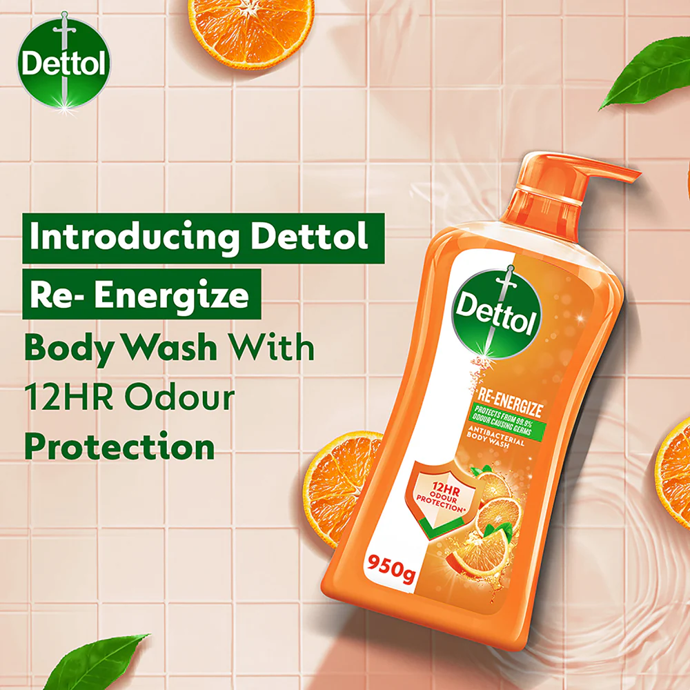 DETTOL SHOWER GEL RE-ENERGIZE 900G - Image 2