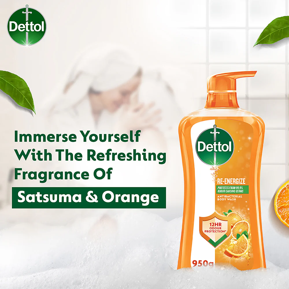 DETTOL SHOWER GEL RE-ENERGIZE 900G - Image 4