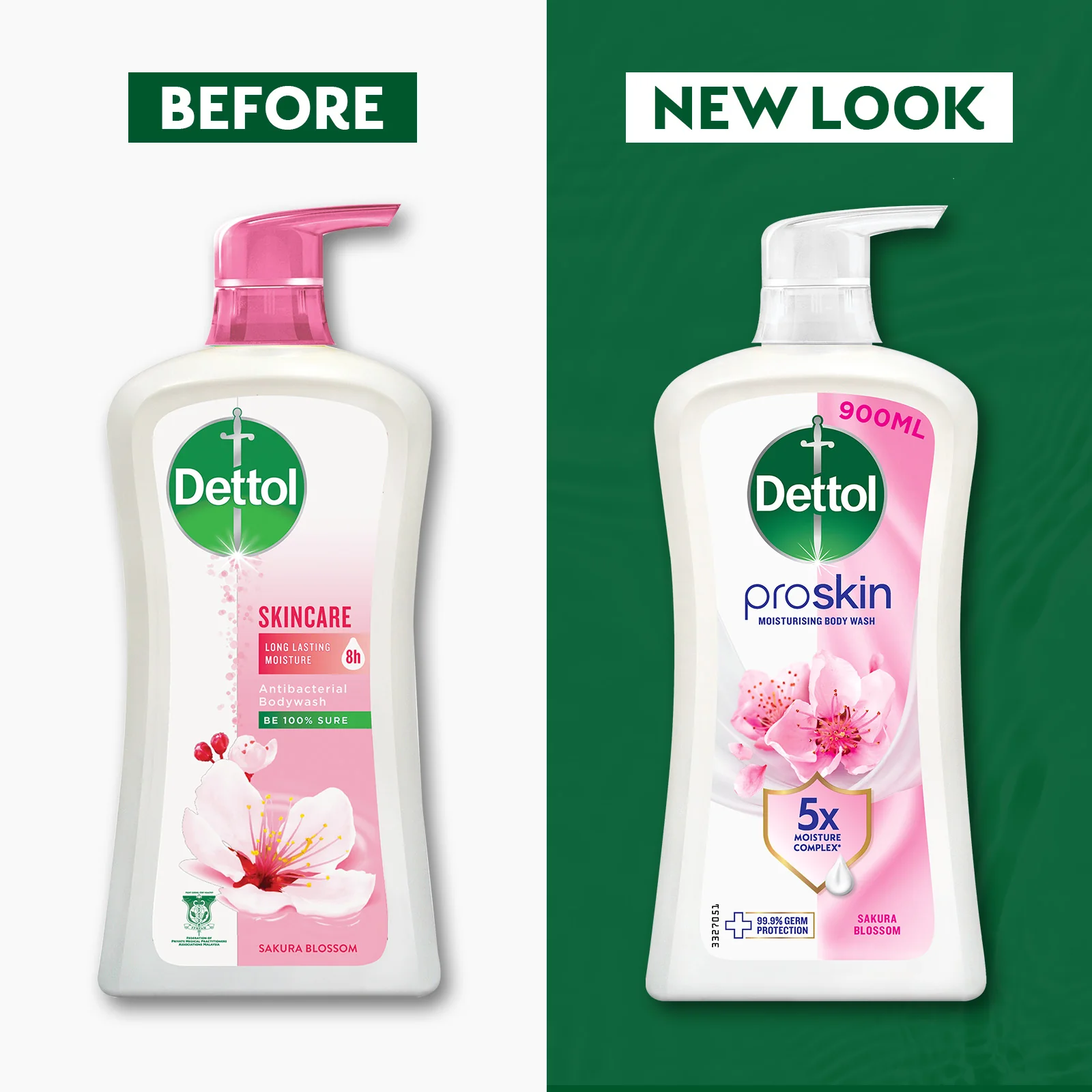 DETTOL SHOWER GEL SKINCARE 900G - Image 2