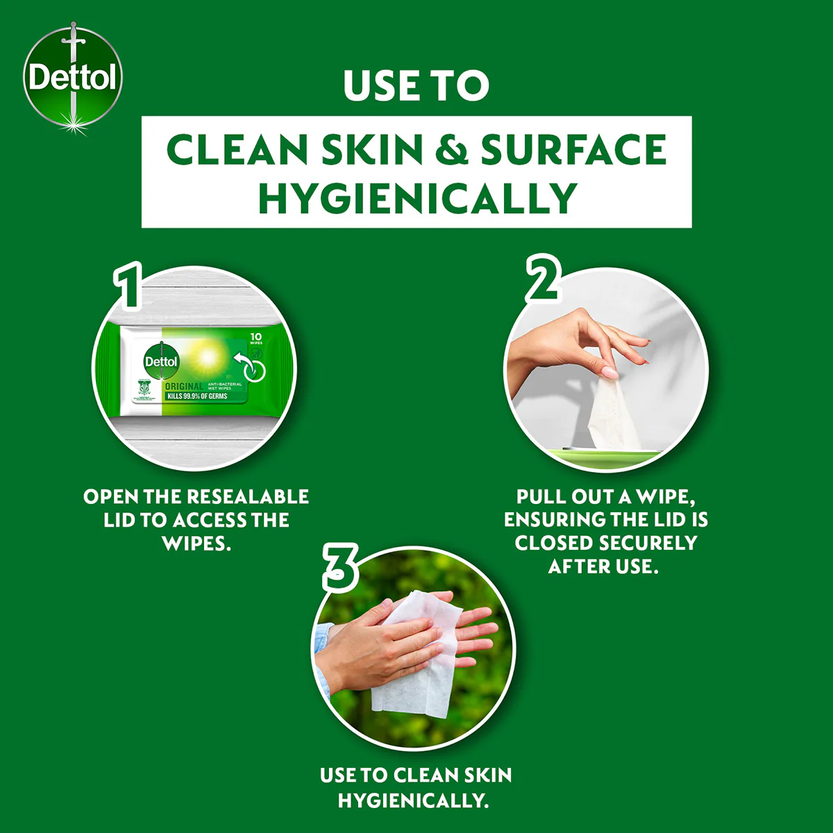 DETTOL WIPES ANTIBACTERIAL 10SX3 - Image 6