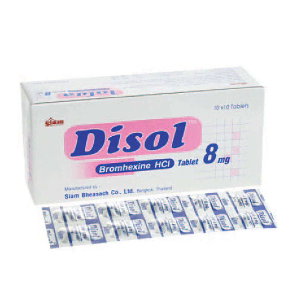 DISOL BROMHEXINE 8MG TABLET 10SX10