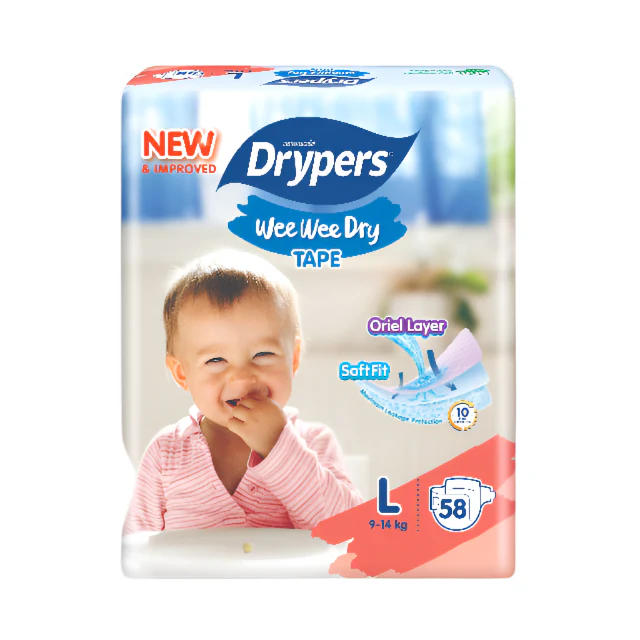 DRYPERS WEE WEE DRY L 58S