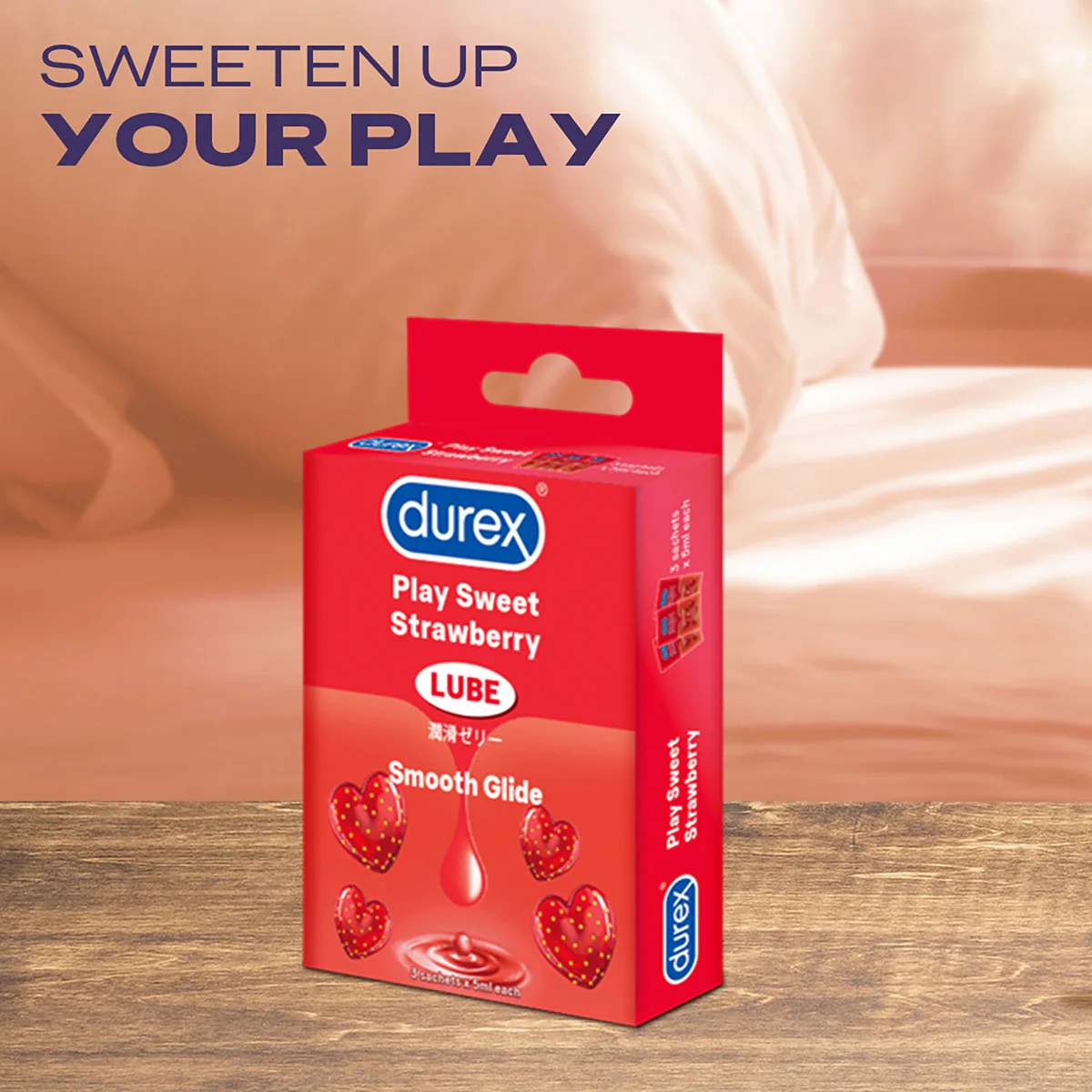 DUREX LUBE PLAY STRAWBERRY SACHET 5MLX3S - Image 7