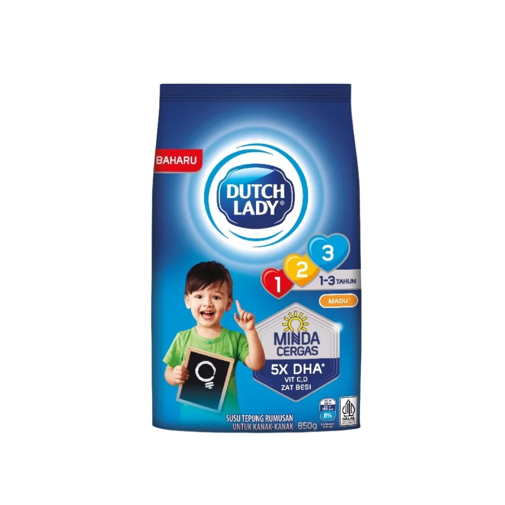 DUTCH LADY POWDER GUM 123 HONEY 850G