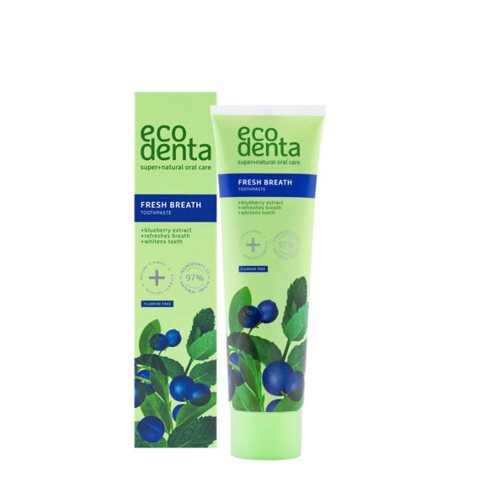 ECODENTA FRESH BREATH BLUEBERRY TOOHTPASTE 100ML