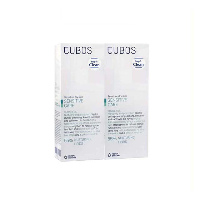 EUBOS SHOWER OIL FREE 200ML 2S