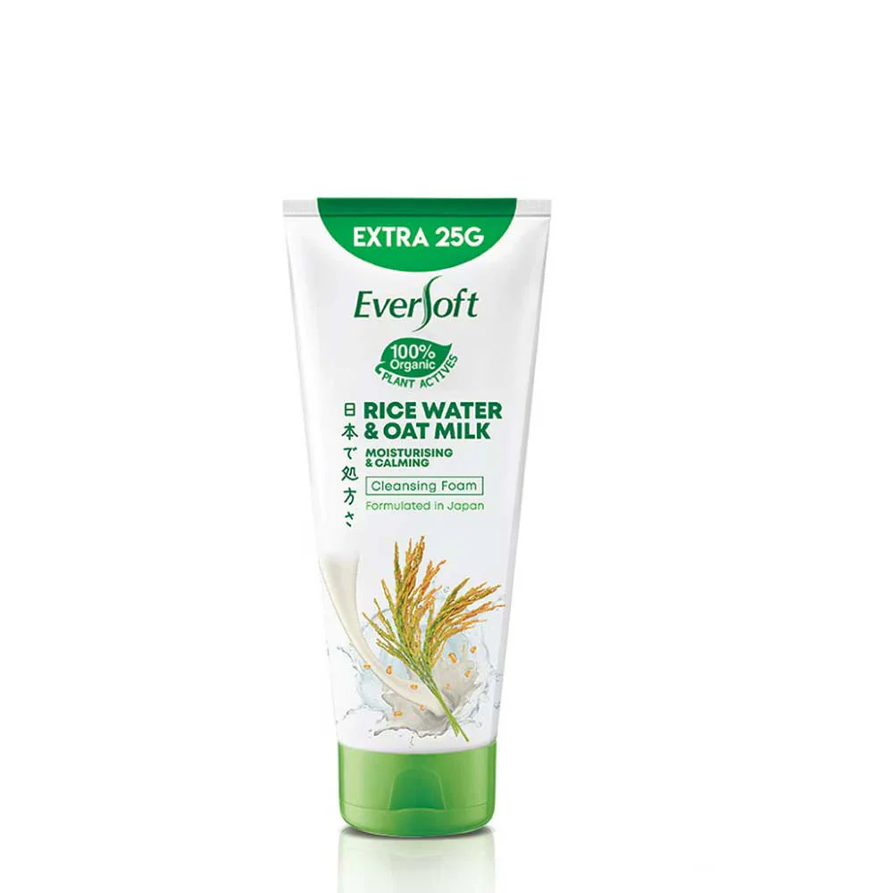 EVERSOFT RICE WATER & OAT MILK CLEANSER 195G
